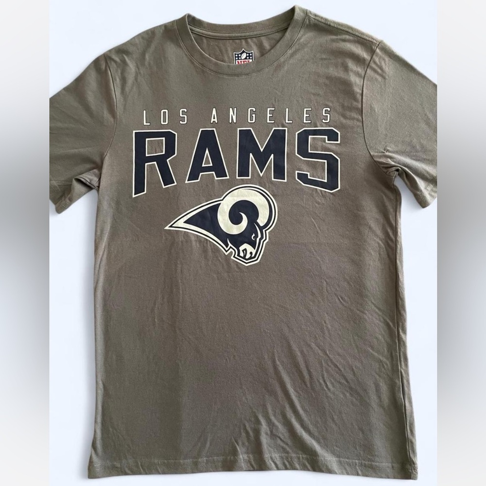 NFL Los Angeles Rams team Men's Tee American football Sunday sport gray S